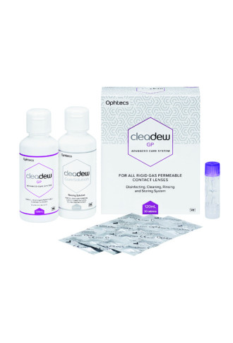Pack Cleadew GP + Care Solution - solution pour lentilles rigide - contactopharma