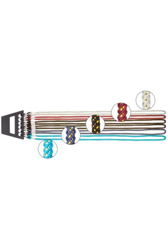 12 CORDONS - ASSORTIMENT 5 COULEURS chiné doré - 410SS - cordons & chaînes - contactopharma