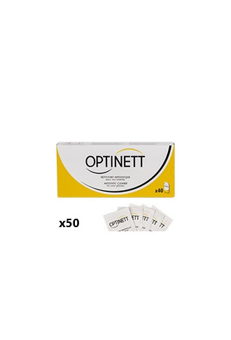 CARTON 50 BOITES de 40 LINGETTES NETTOYANTES - lingettes nettoyantes - contactopharma