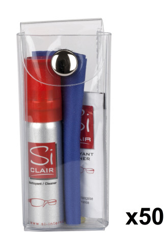 50 TROUSSES KIT DE NETTOYAGE - lingettes microfibres - contactopharma