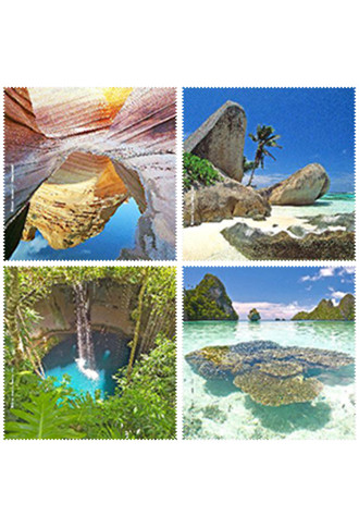 Microfibres collection HORIZONS 2 - 21 VISUELS - lingettes microfibres - contactopharma