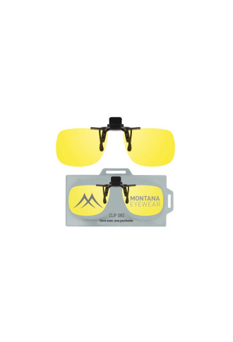 CLIP SOLAIRE POLARISÉ RELEVABLE 1970C - Jaune - lunettes clip-on & sur-lunettes - contactopharma