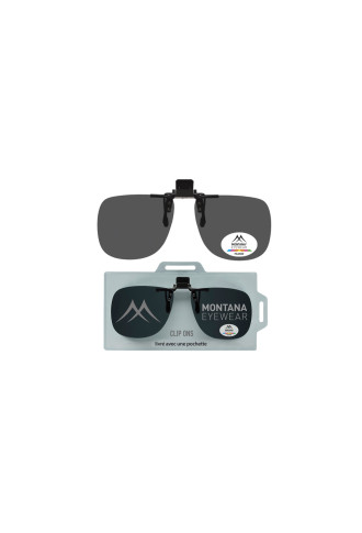 CLIP SOLAIRE POLARISÉ RELEVABLE 1969A - Fumés gris - lunettes clip-on & sur-lunettes - contactopharma