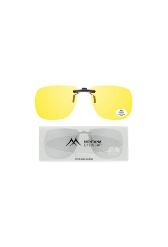 CLIP SOLAIRE POLARISÉ pour monture acétate C1C - Jaune - lunettes clip-on & sur-lunettes - contactopharma