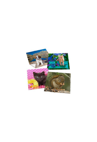 Microfibres collection "Bébés animaux 1" - 21 visuels - lingettes microfibres - contactopharma