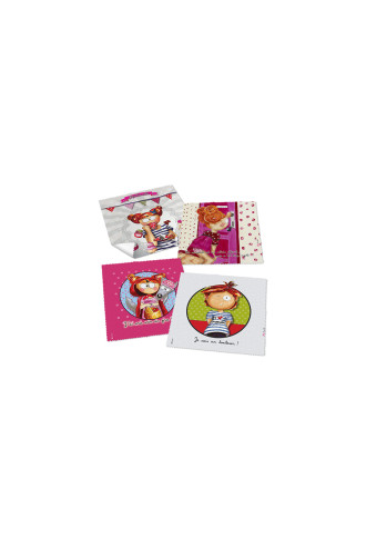 Microfibres collection "Fifi Bastille" - 21 visuels - lingettes microfibres - contactopharma