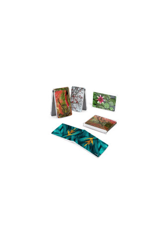 Microfibres POCKET collection "Jardins 2" - 12 VISUELS - lingettes microfibres - contactopharma