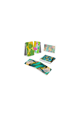 Microfibres POCKET collection "Tropicale" - 12 VISUELS - lingettes microfibres - contactopharma