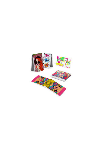 Microfibres POCKET collection "Pop Art" - 12 VISUELS - lingettes microfibres - contactopharma
