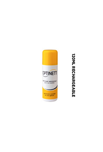 SPRAY NETTOYANT RECHARGEABLE - 120ml - spray désinfectant lunettes - contactopharma