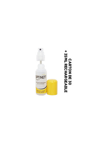 SPRAY NETTOYANT RECHARGEABLE 35ml - CARTON DE 30 UNITES - spray désinfectant lunettes - contactopharma