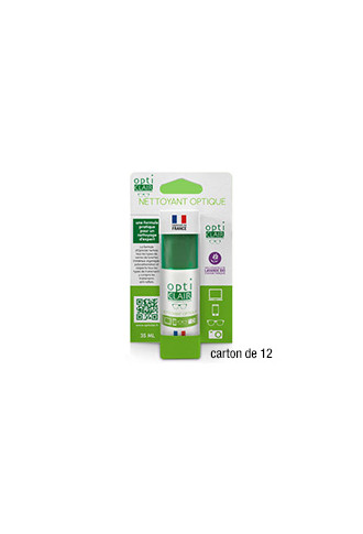 Spray Nettoyant - Carton 12 x 35ml sous blister - spray désinfectant lunettes - contactopharma