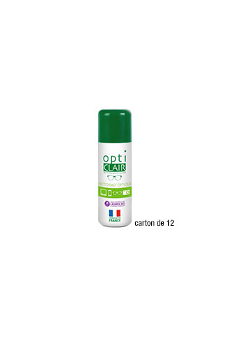 Spray Nettoyant - Carton 12 x 120ml - spray désinfectant lunettes - contactopharma