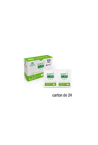 Lingettes Nettoyantes - Carton de 24 boîtes - lingettes nettoyantes - contactopharma