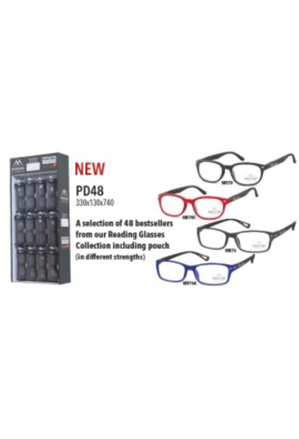 PACK 48 LUNETTES DE LECTURE + présentoir PD48 - lunettes loupes - contactopharma