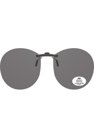 CLIP SOLAIRE polarisé POUR MONTURE ACETATE C4 - Fumés - lunettes clip-on & sur-lunettes - contactopharma