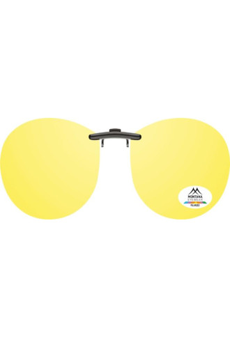 CLIP SOLAIRE Polarisé POUR MONTURE METAL C14C - Jaune - lunettes clip-on & sur-lunettes - contactopharma