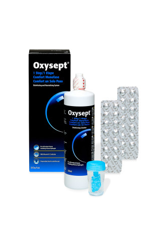 Oxysept 1 étape - solution oxydante - contactopharma