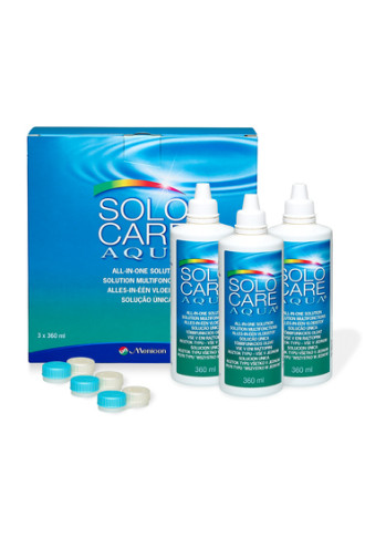 Solocare Aqua - solution pour lentilles souples - contactopharma