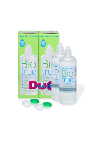 Biotrue Duo Pack - solution pour lentilles souples - contactopharma