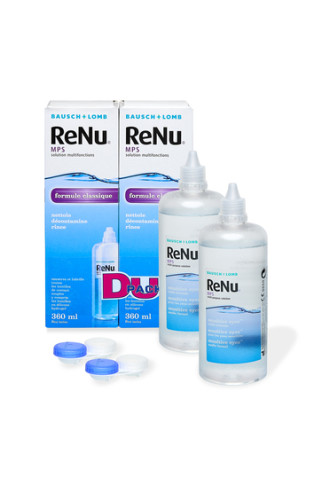 Renu MPS Duo Pack - solution pour lentilles souples - contactopharma