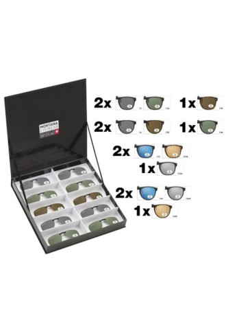 PACK 20 CLIPS SOLAIRES POLARISES + présentoir - PDC22 - lunettes clip-on & sur-lunettes - contactopharma
