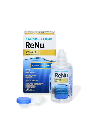 Renu Advanced 100ml - solution pour lentilles souples - contactopharma
